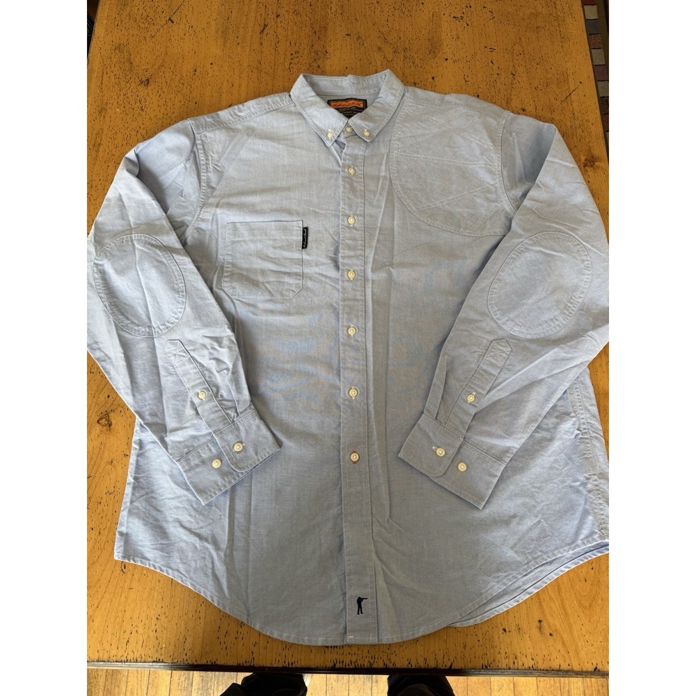 Ball and Buck Hunters Shirt Chambray Long Sleeve, Elbow and Shoulder Patches Xxl